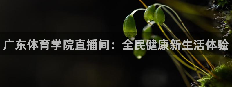 广东体育学院直播间：全民健康新生活体验